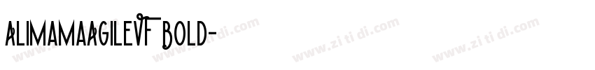 AlimamaAgileVF Bold字体转换